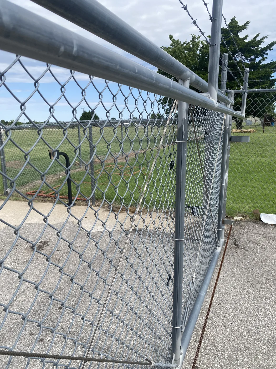 Fenced and gated perimeter at Yukon Self Storage